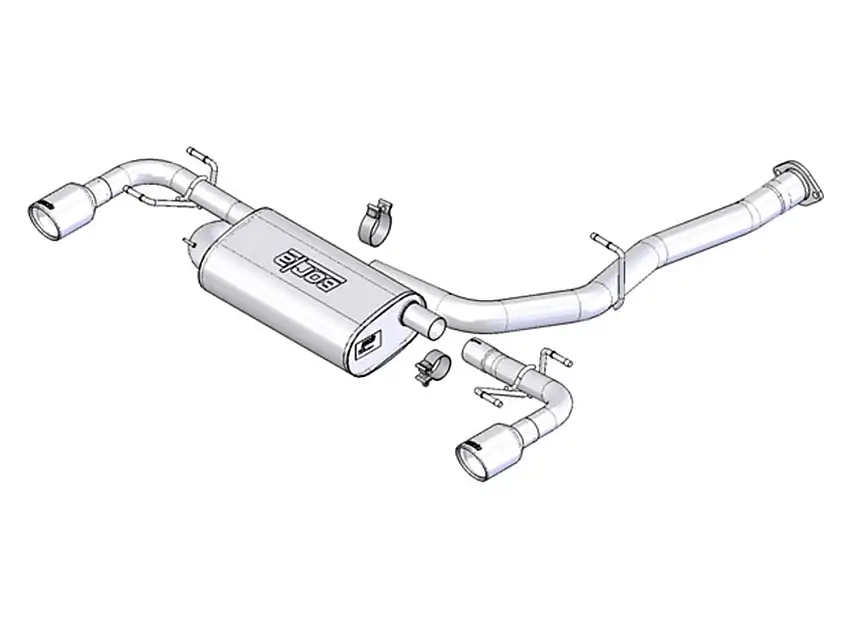 Borla 1014015 Cat-Back Exhaust System - EC-Type - Touring