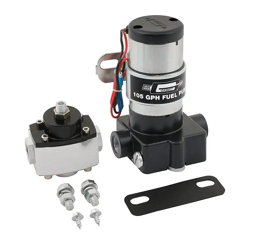 Mr. Gasket 105P Mr. Gasket Electric Fuel Pump with Regulator - 105 GPH