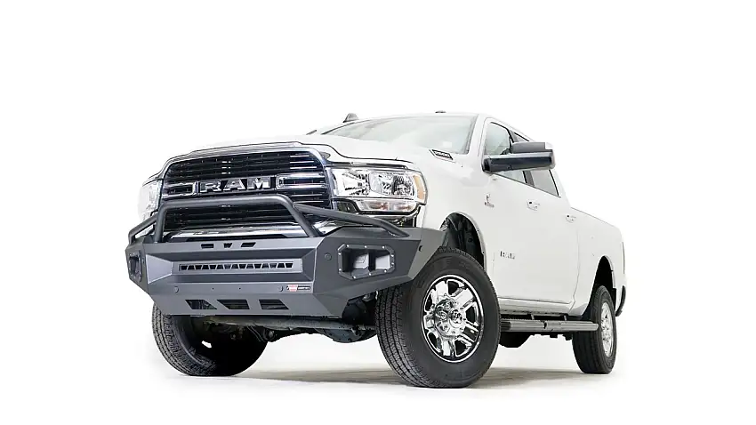 Warn 107284 Ascent XP Front Bumper Ram 2500/3500 Black Steel