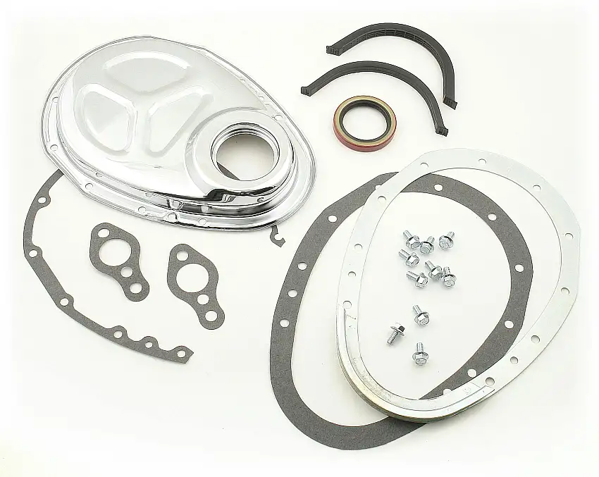 Mr. Gasket 1099 Mr. Gasket 2 Piece Quick Change Timing Cover - Chrome