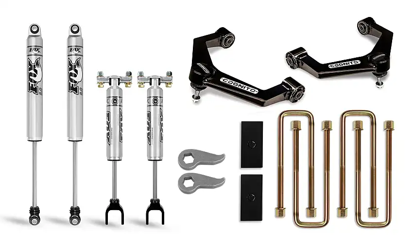 Cognito Motorsports Suspension 110-P0883 3" Performance Leveling Lift Kit w/ Fox PS 2.0 IFP and Ball Joint UCA