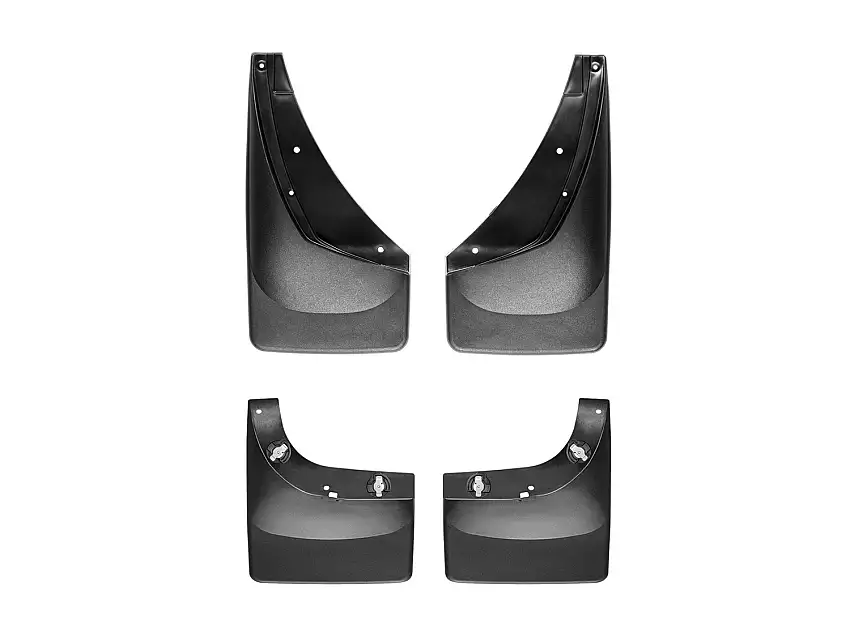 WeatherTech MudFlap No-Drill DigitalFit MudFlap Kit; Black 110006-120027
