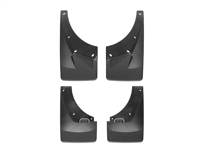 WeatherTech MudFlap No-Drill DigitalFit MudFlap Kit; Black 110008-120016
