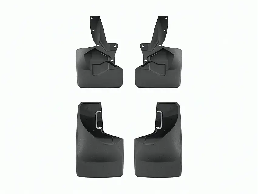 WeatherTech MudFlap No-Drill DigitalFit MudFlap Kit; Black 110148-120151