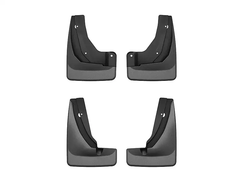 WeatherTech MudFlap No-Drill DigitalFit MudFlap Kit; Black 110191-120191