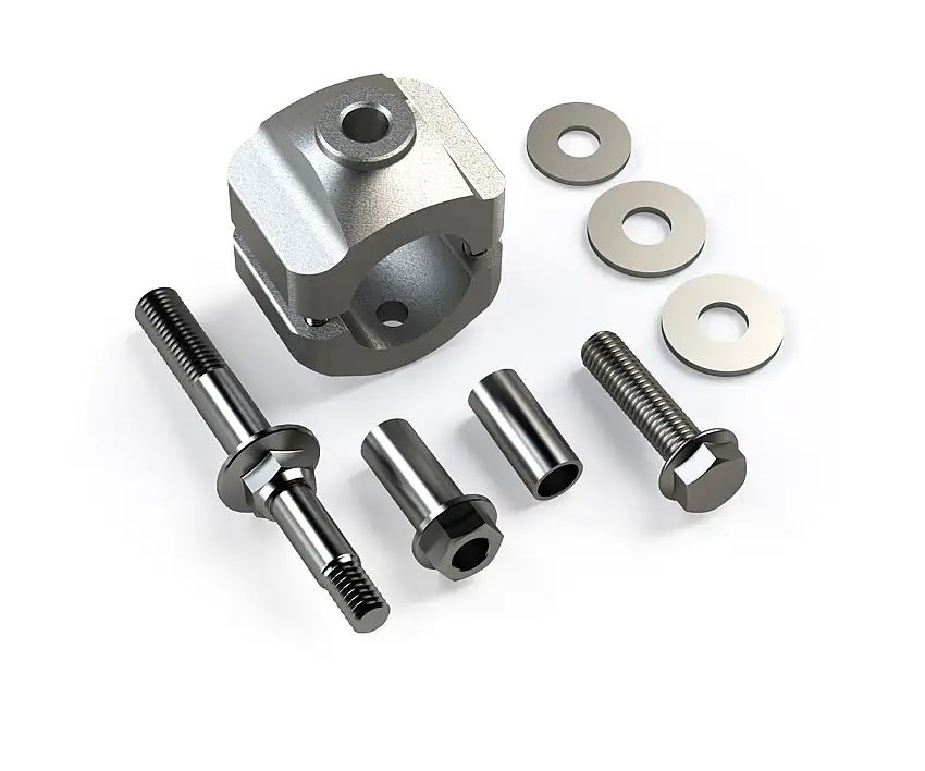 TeraFlex Steering Stabilizer Relocation Kit For OEM Tie Rod For 2007-18 Jeep Wrangler JK 2 Door & Unlimited 4 Door Models 1123140