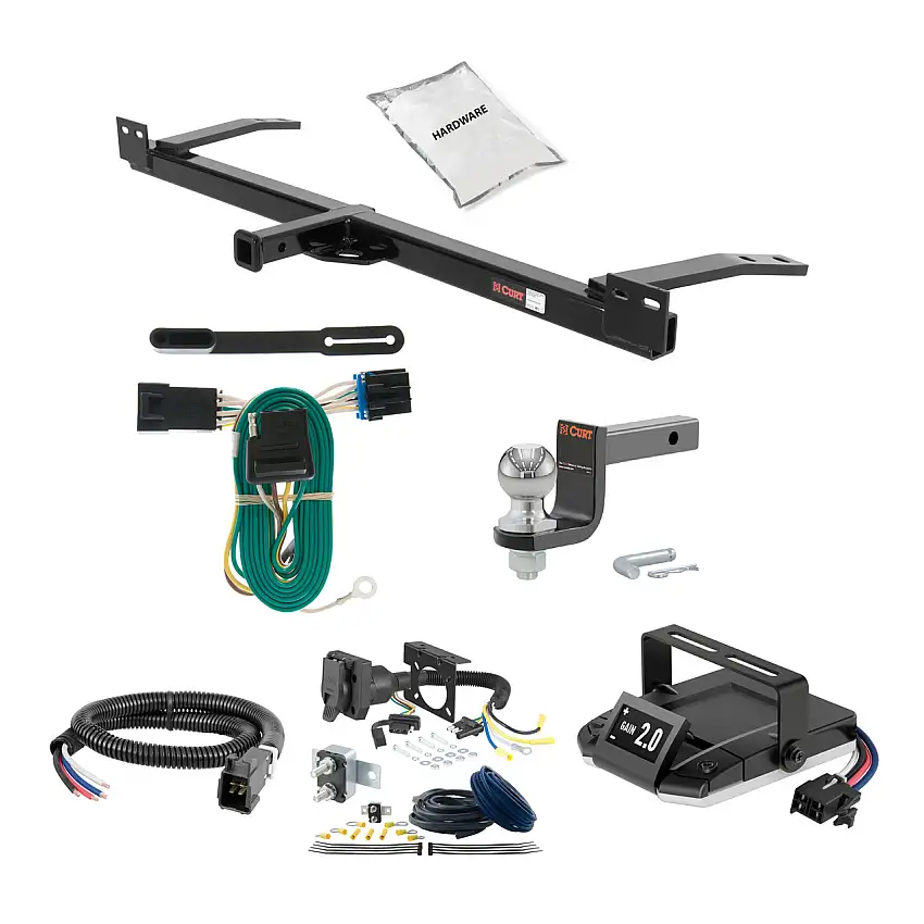 02-07 Buick Rendezvous 2 CURT Trailer Hitch + Assure Proportional Brake Controller Kit HBCW212