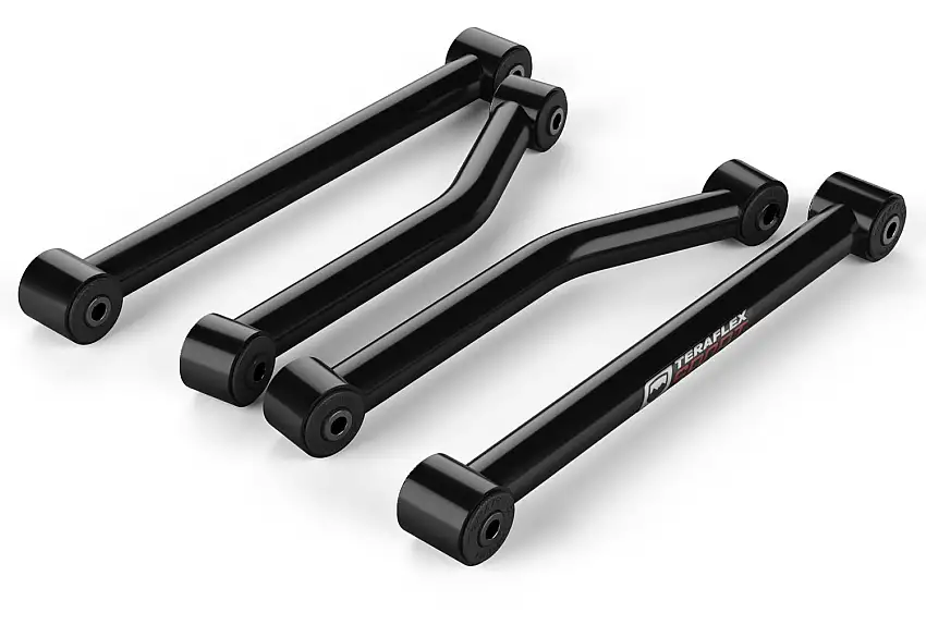 Teraflex 1254000 JK/JKU Sport Flexarm Kit - 4-Arm Preset Control Arms - Front Lower & Rear Upper