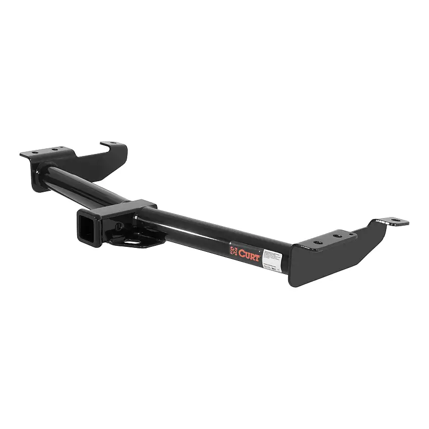 CURT 13055 Class 3 Hitch, 2" Receiver, Select Ford E150, E250, E350 (Round Tube Frame)
