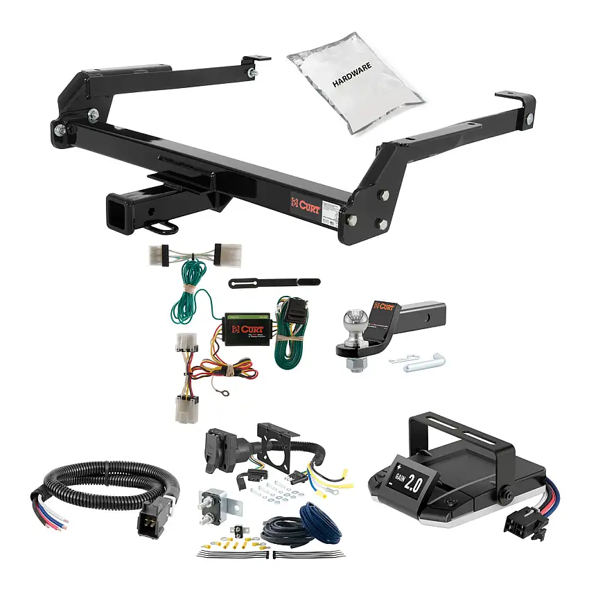 04-04 Nissan Pathfinder Armada 2 CURT Trailer Hitch + Assure Proportional Brake Controller Kit HBCW2054