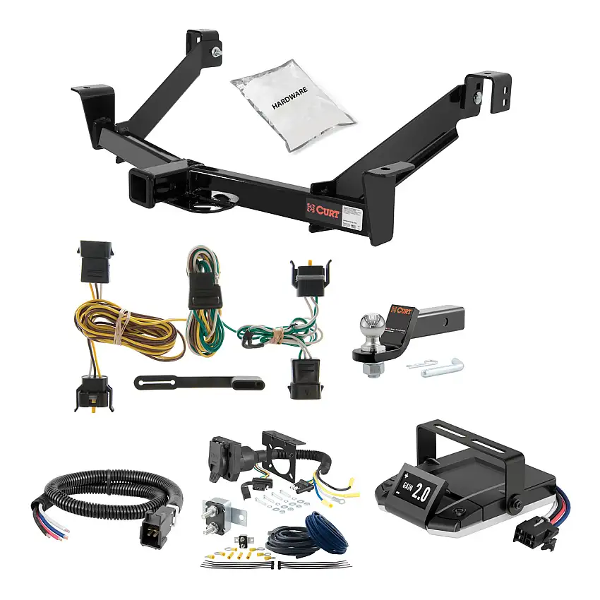 01-03 Ford Explorer Sport 2 CURT Trailer Hitch + Assure Proportional Brake Controller Kit HBCW840