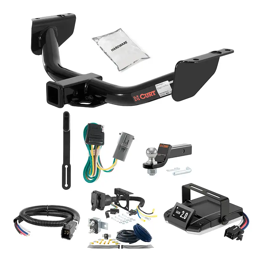 01-09 Mazda B2300 01-05 models are no drill 2 CURT Trailer Hitch + Assure Proportional Brake Controller Kit HBCW1779
