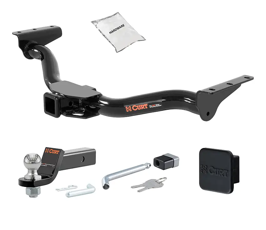 00 - 04 Nissan Xterra 2in. CURT Trailer Hitch + Ball Mount + Cover + Lock Kit HWA2090
