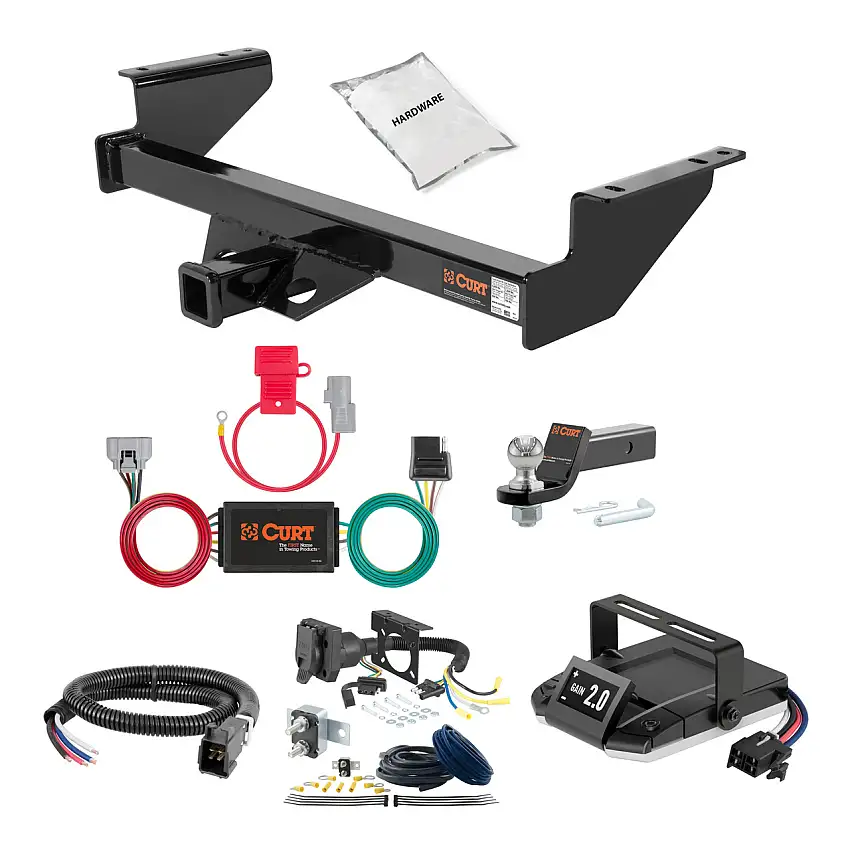 00-06 Toyota Tundra #13180 will not fit with towable bumper mount 2 CURT Trailer Hitch + Assure Proportional Brake Controller Kit HBCW2454