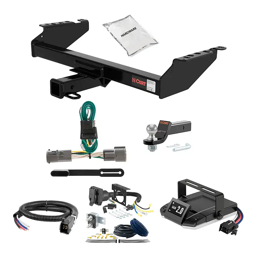 04-04 Ford F-150 Heritage Edition 2 CURT Trailer Hitch + Assure Proportional Brake Controller Kit HBCW873