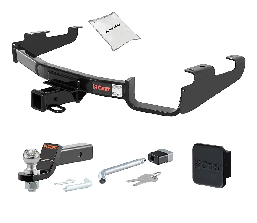 00 - 03 Daihatshu DAIHATSU 2in. CURT Trailer Hitch + Ball Mount + Cover + Lock Kit HWA658