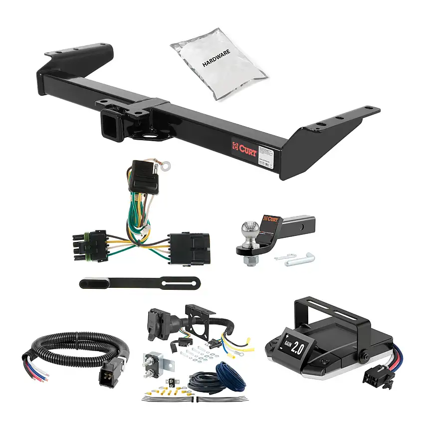 03-06 Chevrolet Tahoe 2 CURT Trailer Hitch + Assure Proportional Brake Controller Kit HBCW596