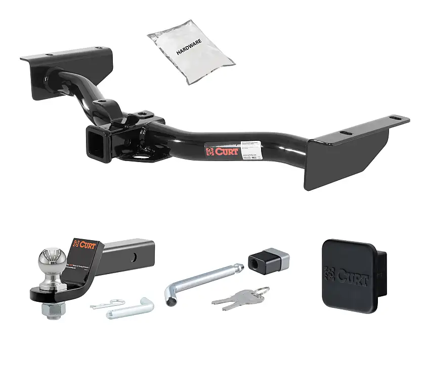 03 - 06 Chevrolet Avalanche 2in. CURT Trailer Hitch + Ball Mount + Cover + Lock Kit HWA253