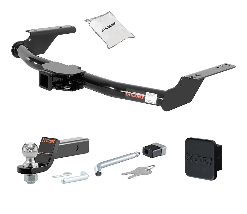 03 - 09 Toyota 4Runner 2in. CURT Trailer Hitch + Ball Mount + Cover + Lock Kit HWA2349