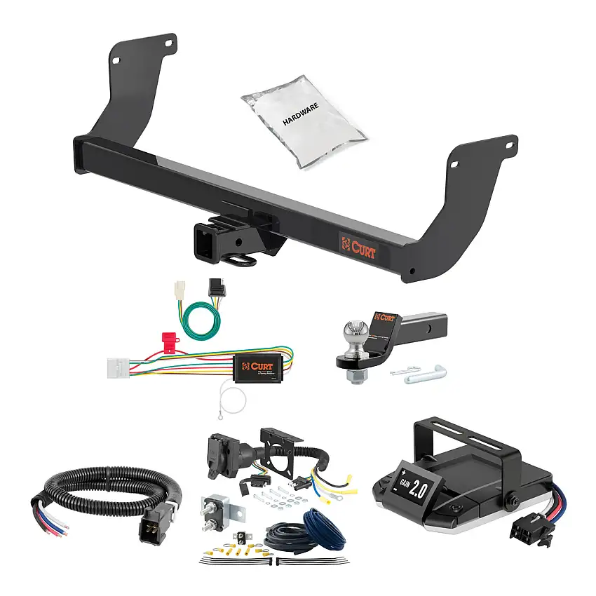 04-06 Lexus RX330 2 CURT Trailer Hitch + Assure Proportional Brake Controller Kit HBCW1699