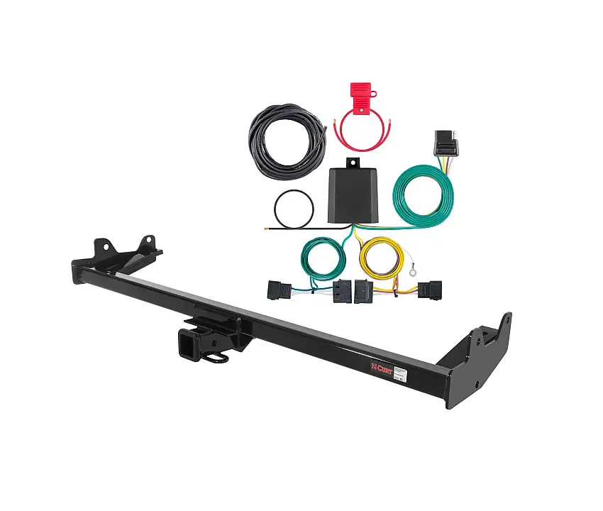 04 - 07 Ford Freestar Curt 2", Class 3 Trailer Tow Hitch + 4-flat Wiring Kit 13587