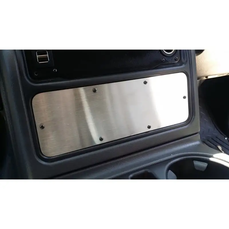 Longhorn Fab Shop Center Console Switch Panel (Blank) 01-07 6.6L GM Duramax