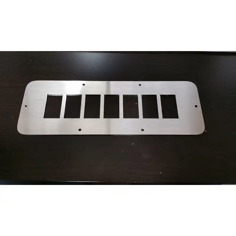 Longhorn Fab Shop Center Console Switch Panel (7 Rocker Switch Cut Outs) 01-07 6.6L GM Duramax