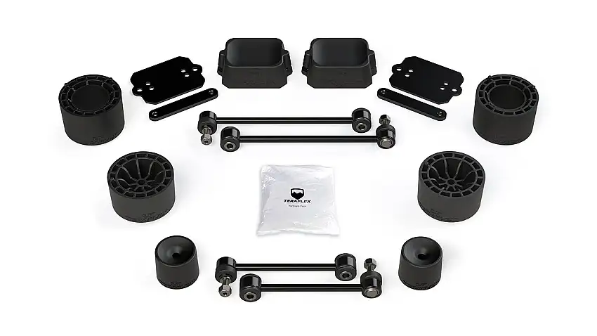 Teraflex 1365210 JLU 4-Door Rubicon: 2.5” Performance Spacer Lift Kit - No Shocks or Extensions