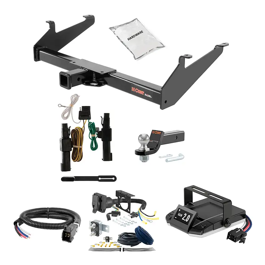 02-02 Dodge Ram 1500 6' bed only (built before 11/02) 2 CURT Trailer Hitch + Assure Proportional Brake Controller Kit HBCW721