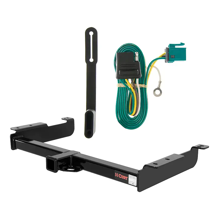 03 - 14 GMC Savana 1500 Curt 2", Class 4 Trailer Tow Hitch + 4-flat Wiring Kit 14090