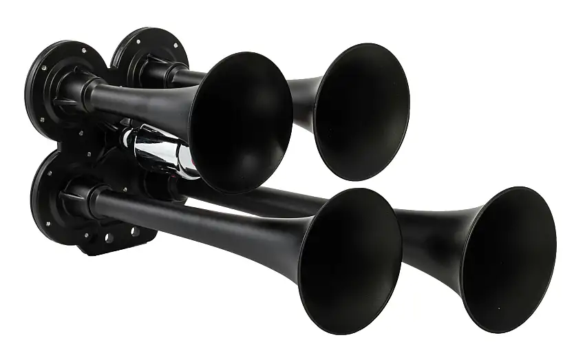 Kleinn Automotive Air Horns 141-1 Black Quad Horn