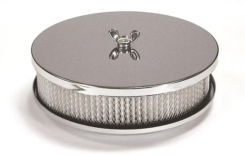 Mr. Gasket 1486 Mr. Gasket Air Cleaner - 6-1/2 Inch Diameter, 2 Inch Tall - Chrome