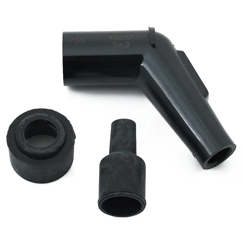 Black Spark Plug Cap, 90 Degree Angle