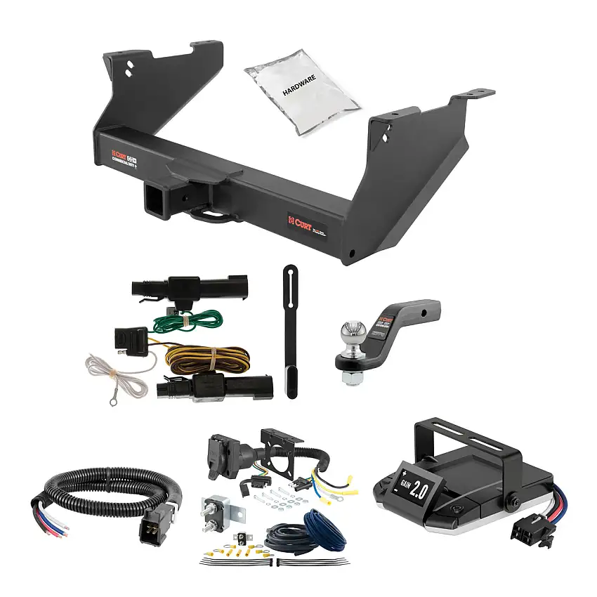 03-10 Dodge Ram 3500 Fits with or without factory receiver 2 CURT Trailer Hitch + Assure Proportional Brake Controller Kit HBCW744