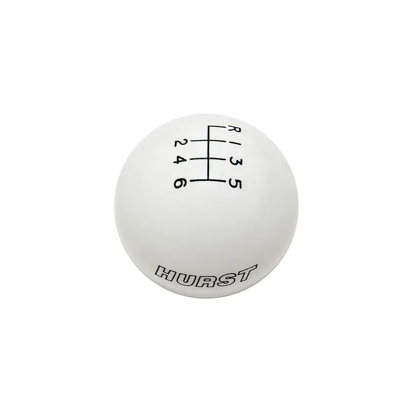 Hurst 1630225 Hurst Shift Knob - 6-Speed - White - Ford