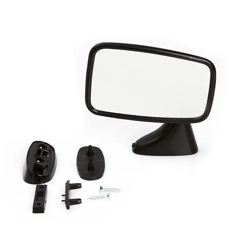 Black Door Mirror, Flat, Left