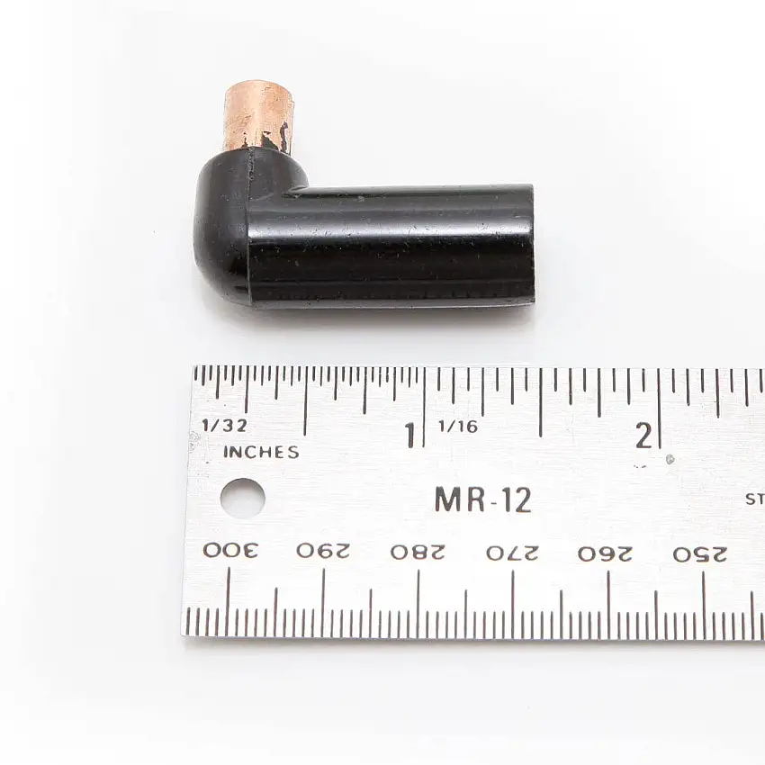CAP, spark plug, Lucas style, right angle