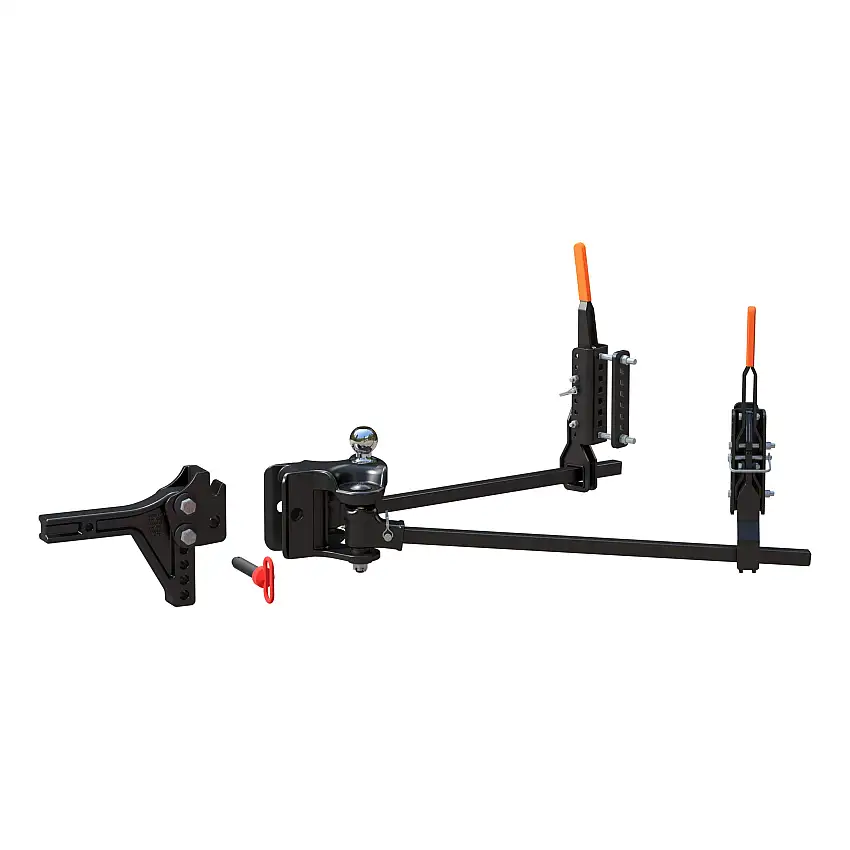 CURT TruTrack 4P Trailer-Mounted Weight Distribution Hitch, 8-10K 17520