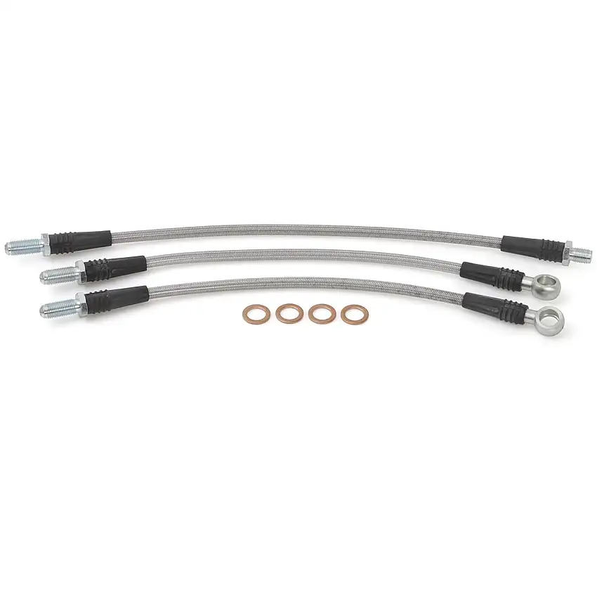 BRAKE HOSE SET, stainless 180-378