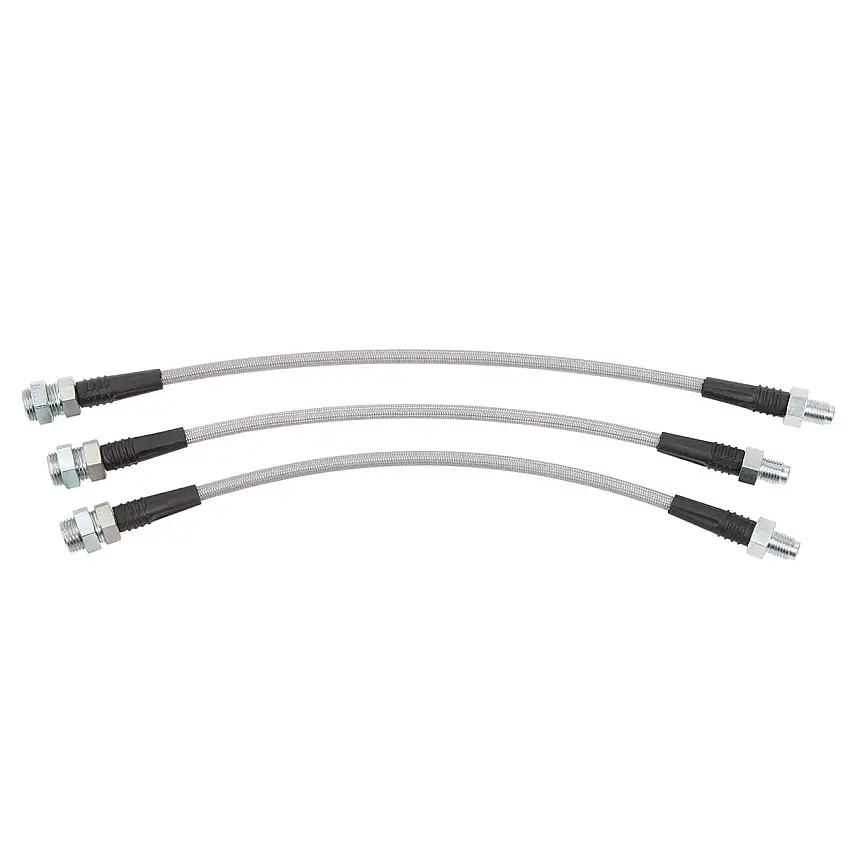 BRAKE HOSE SET, stainless steel braided