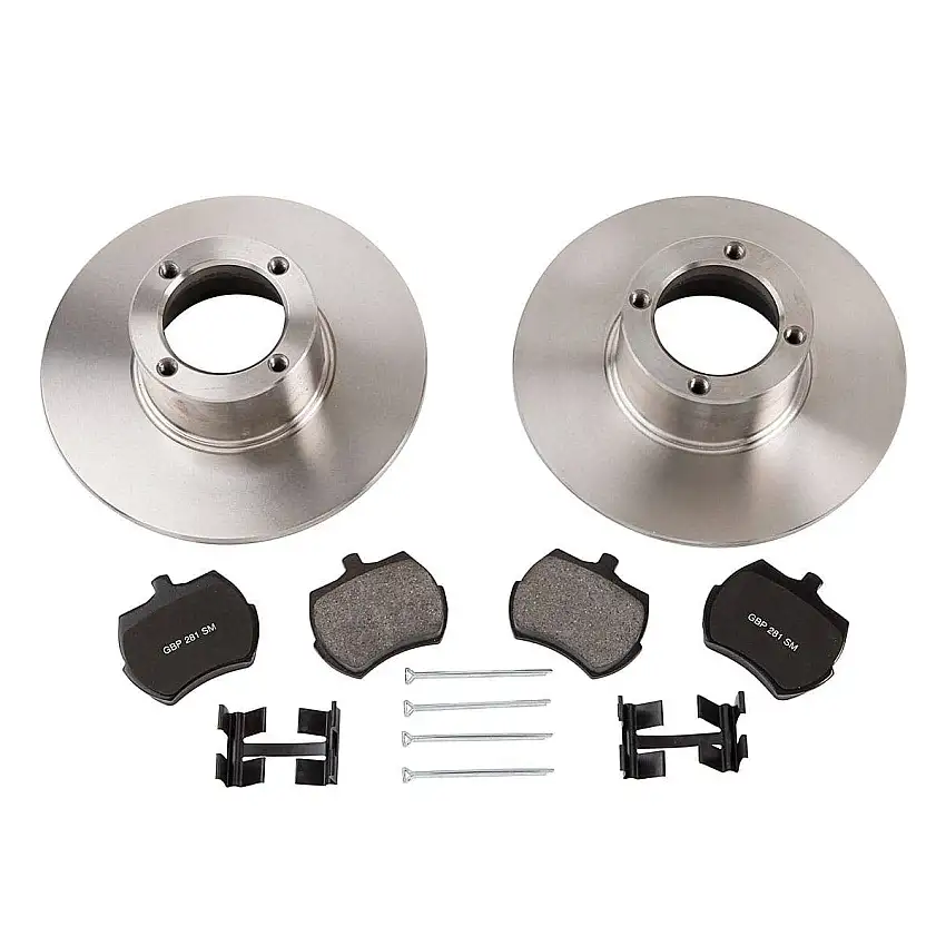 Front Disc Brake Kit, Stock Replacement, Disc Wheels