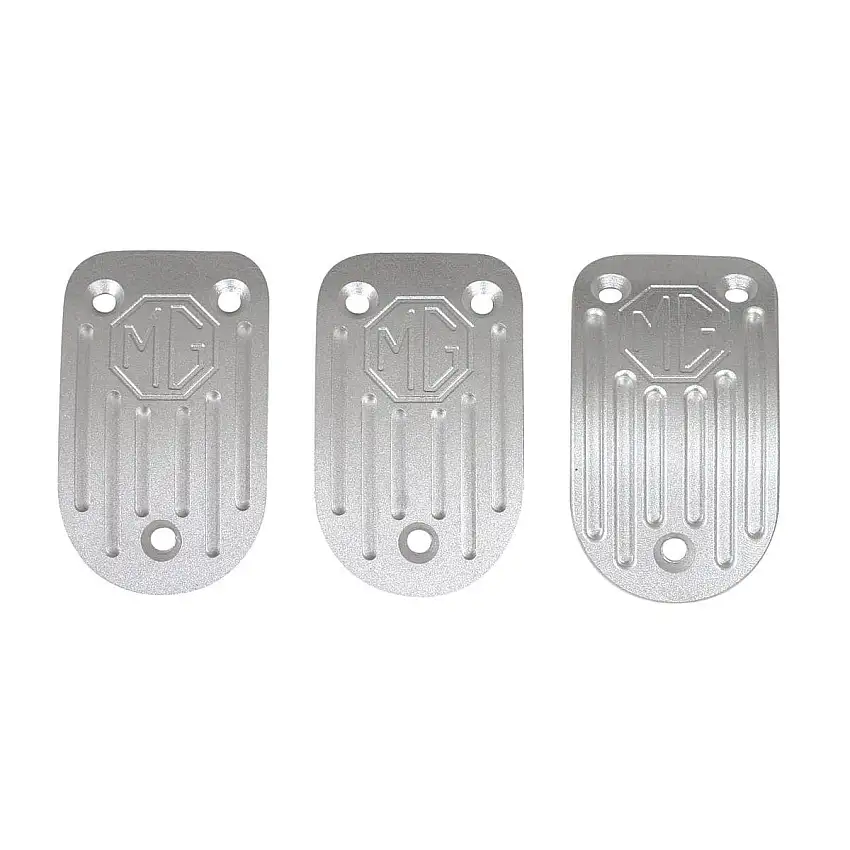PEDAL COVER KIT, billet, 3 piece