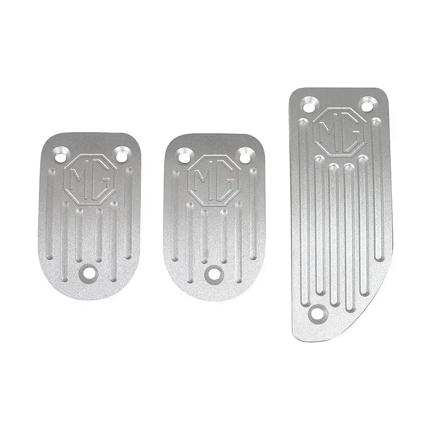 MG PEDAL COVER KIT, billet, 3 piece