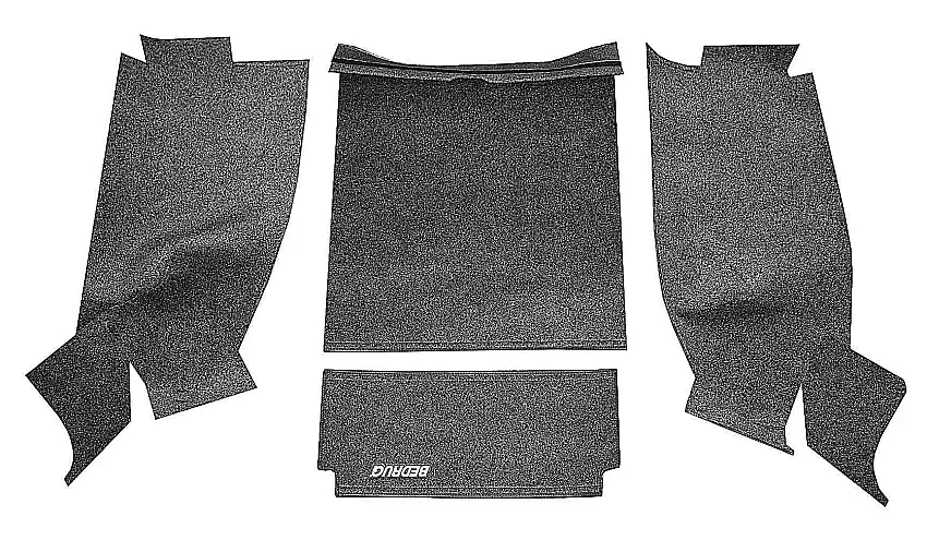 BedRug Premium Carpeted Rear Floor Covering For 1987-95 Jeep Wrangler YJ BRYJ87R