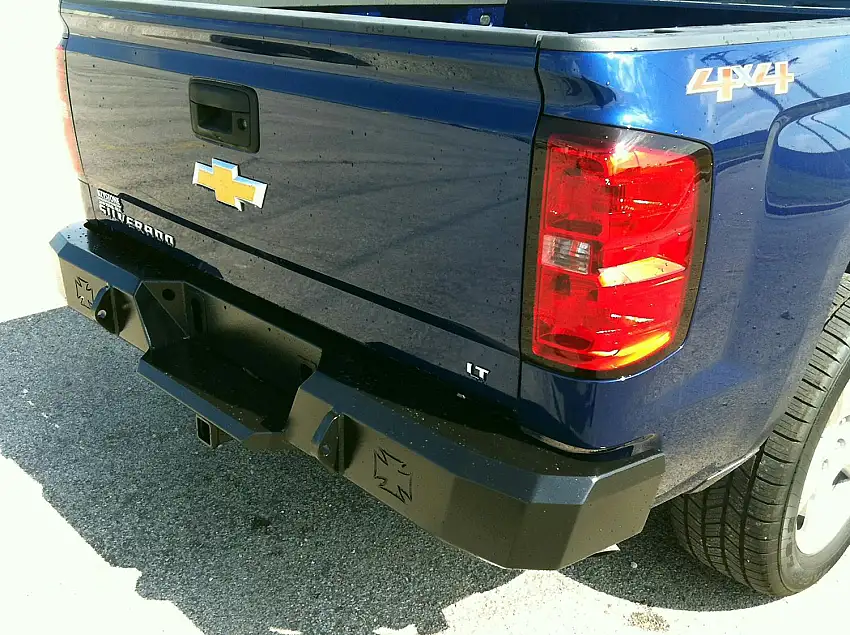 Iron Cross Automotive 21-515-14 Rear Bumper, Gloss Black