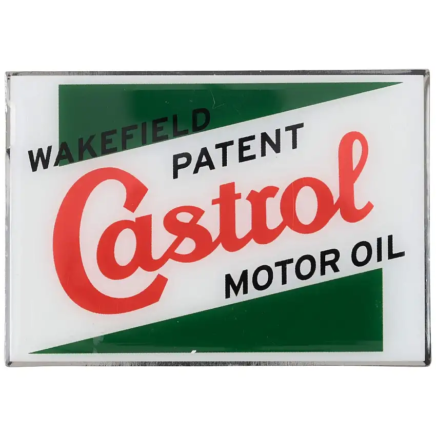 Castrol Enamel Magnet - 2 1/2" x 1 3/4"