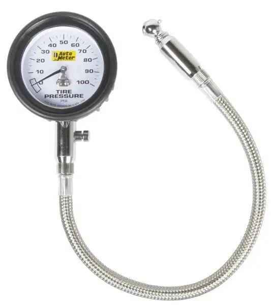 Auto Meter Tire Pressure Gauge 0-100 PSI Mechanical 2164
