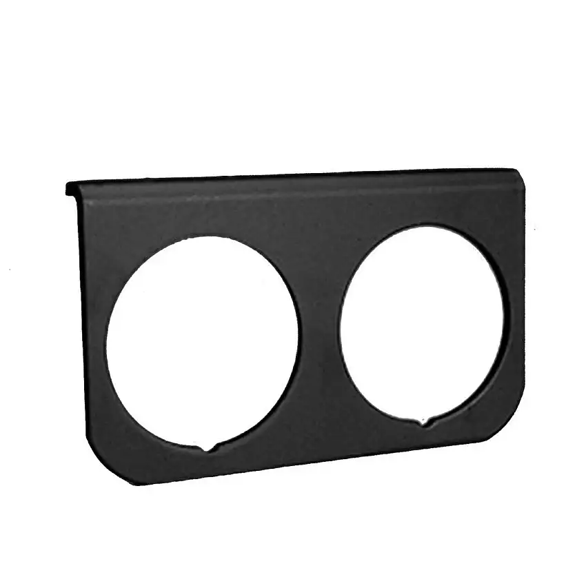 Auto Meter Black Aluminum Panel (Dual Cut-outs) for 2 1/16" Gauges 2237