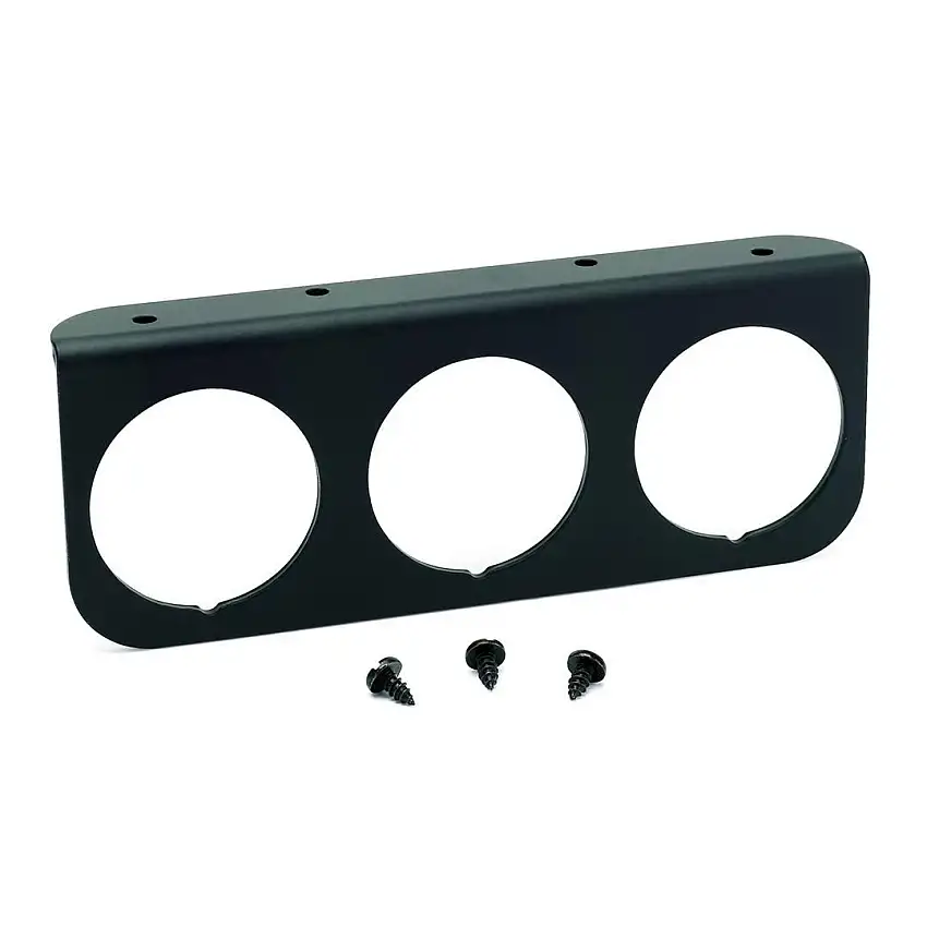 Auto Meter Black Aluminum Panel (Triple Cut-outs) for 2 1/16" Gauges 2238