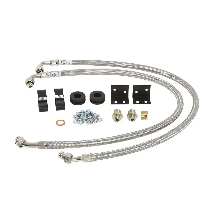 OIL COOLER INSTALLATION KIT, stainless hoses